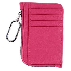 CTM Women's Zip Card Case